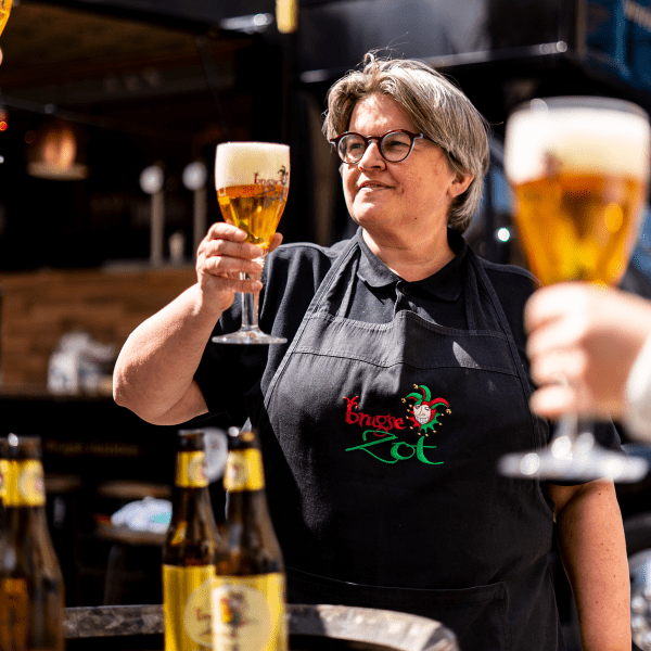 Medewerker collega Brouwerij De Halve Maan Brugse Zot trots